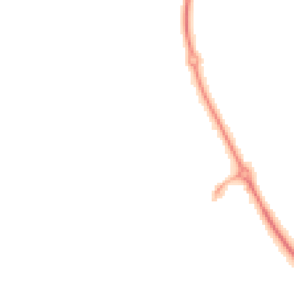 Night-time road noise heatmap for CT18 7PA