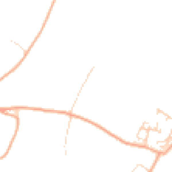 Daytime road noise heatmap for CT18 8AB
