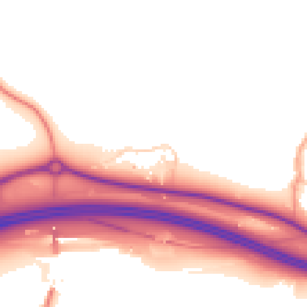 Daytime road noise heatmap for CT18 8AT