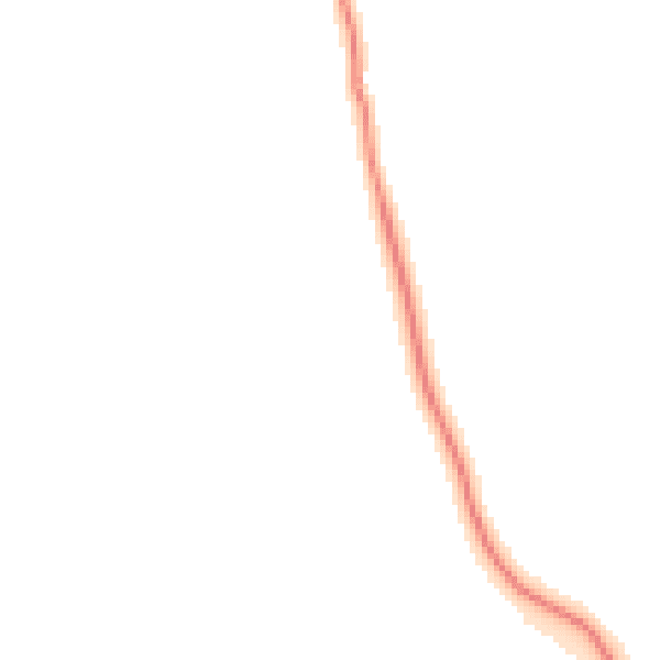 Daytime road noise heatmap for CT18 8BW