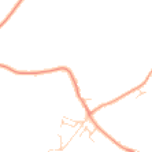 Daytime road noise heatmap for CT18 8DF