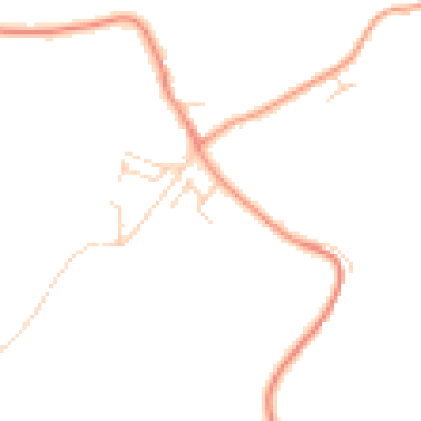 Daytime road noise heatmap for CT18 8NQ