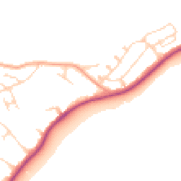 Daytime road noise heatmap for CT21 6NB