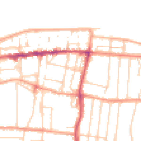 Daytime road noise heatmap for CT6 5BJ