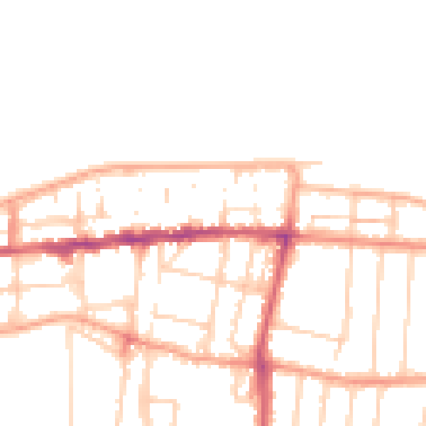 Daytime road noise heatmap for CT6 5DX