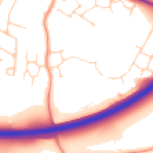 Daytime road noise heatmap for CT6 5FY