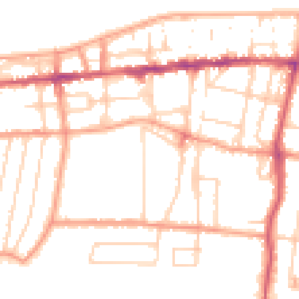 Daytime road noise heatmap for CT6 5RB