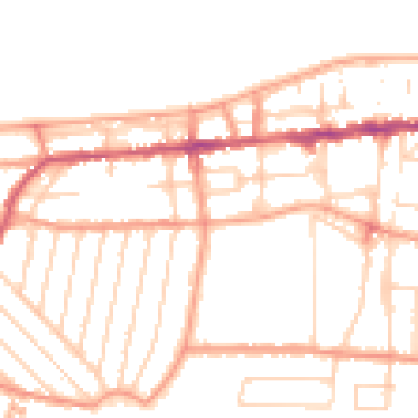 Daytime road noise heatmap for CT6 5RL