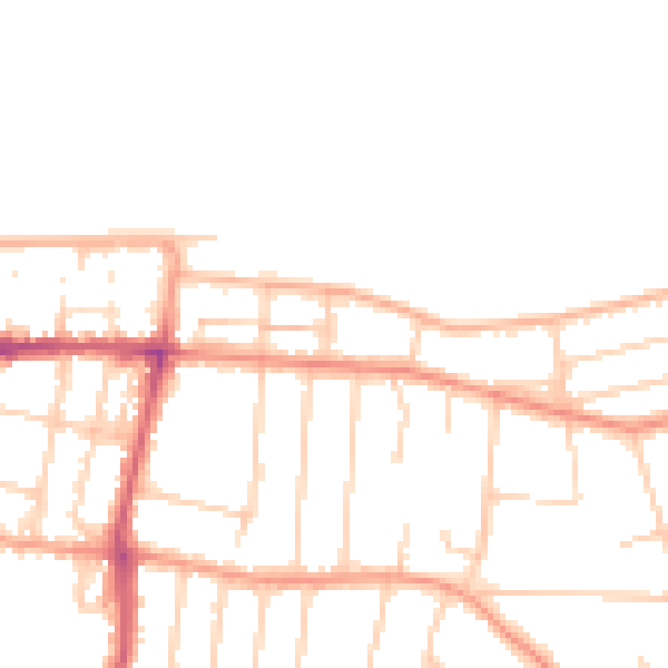 Daytime road noise heatmap for CT6 6BX