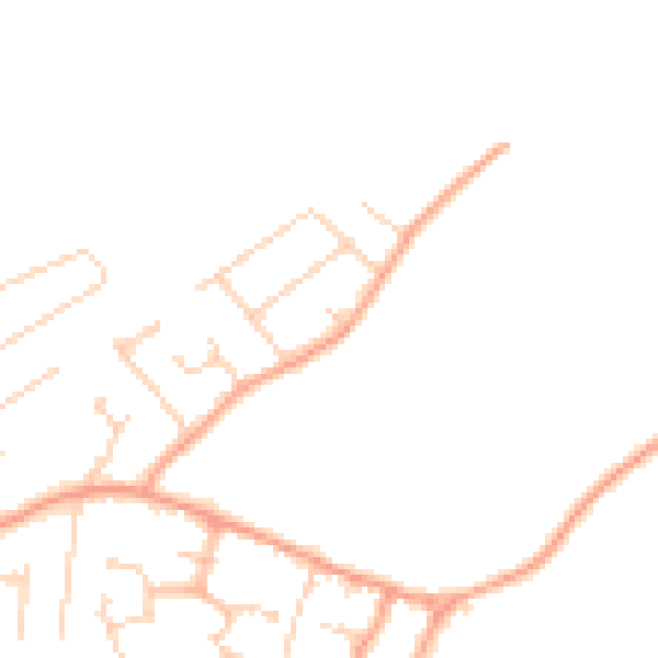 Daytime road noise heatmap for CT6 6RN