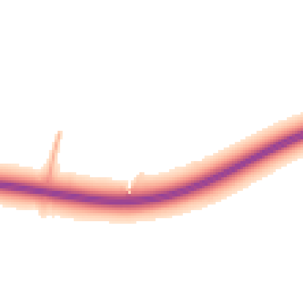 Night-time road noise heatmap for CT6 6TN