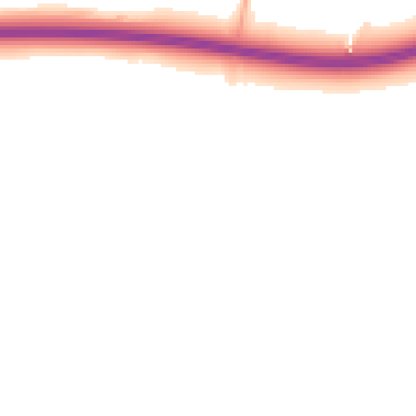 Night-time road noise heatmap for CT6 7AA
