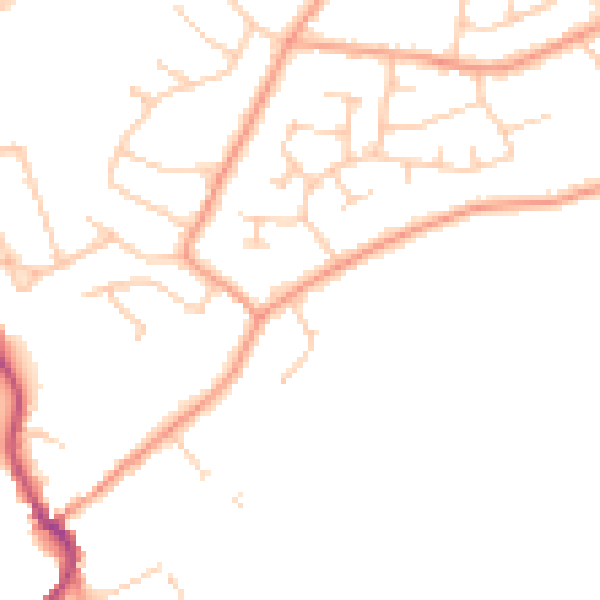 Daytime road noise heatmap for CT6 7AY
