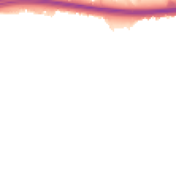 Night-time road noise heatmap for CT6 7DT