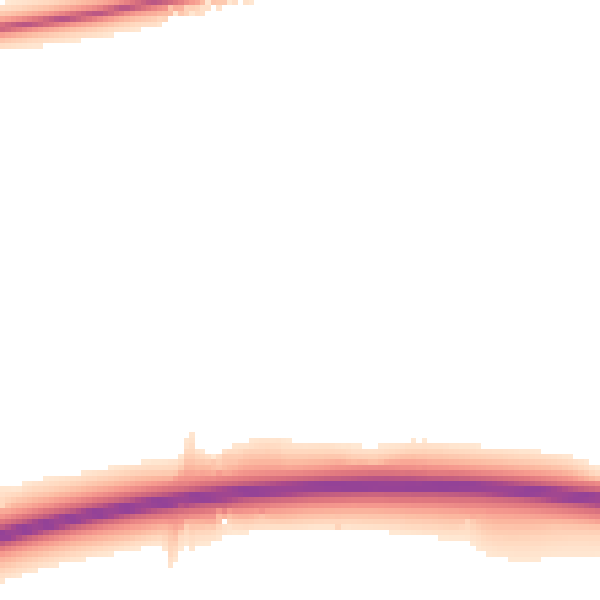Night-time road noise heatmap for CT6 7GS