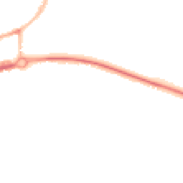 Night-time road noise heatmap for CT6 7PQ