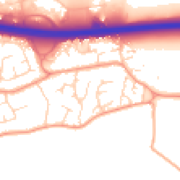 Daytime road noise heatmap for CT6 7XG