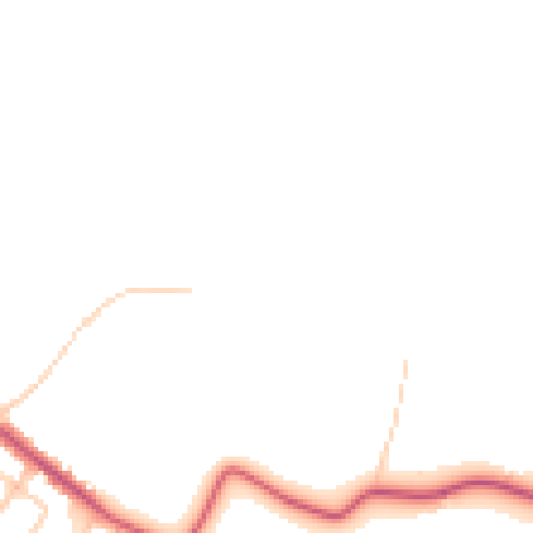 Daytime road noise heatmap for CT6 8BD
