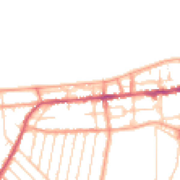 Daytime road noise heatmap for CT6 8PD