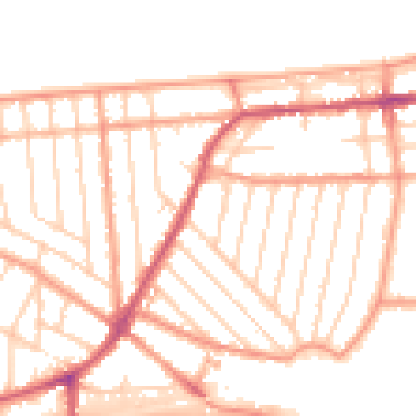 Daytime road noise heatmap for CT6 8PN