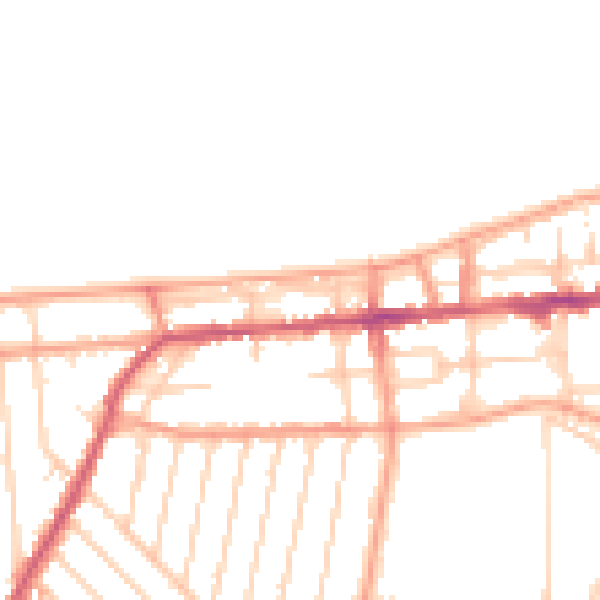 Daytime road noise heatmap for CT6 8RG