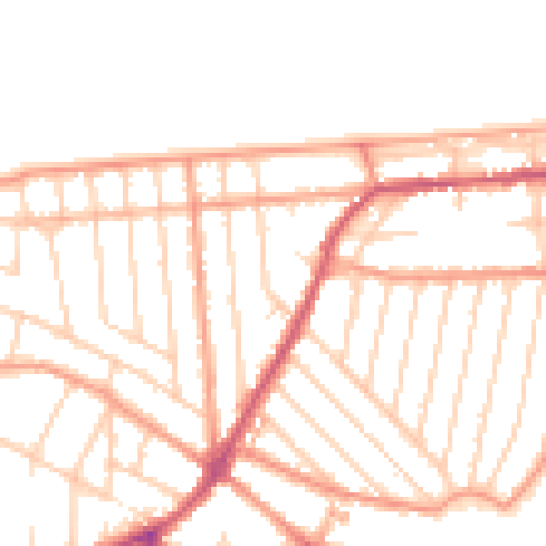 Daytime road noise heatmap for CT6 8SJ