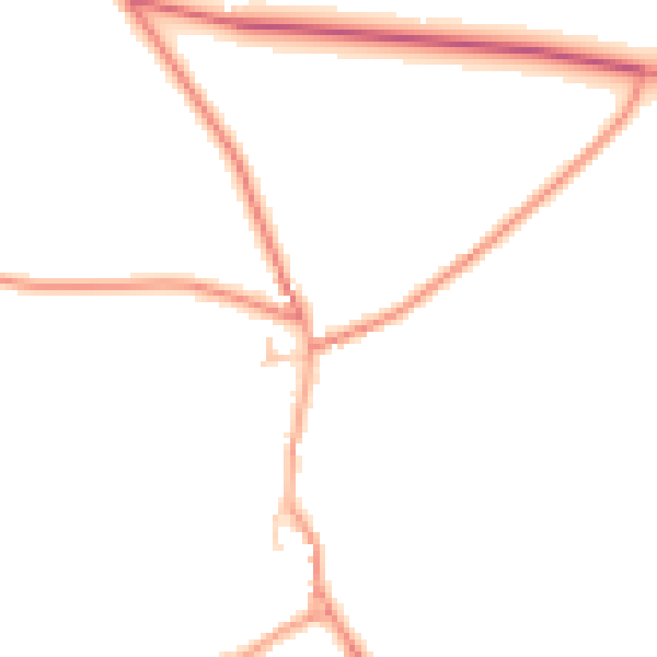 Daytime road noise heatmap for CT7 0HX