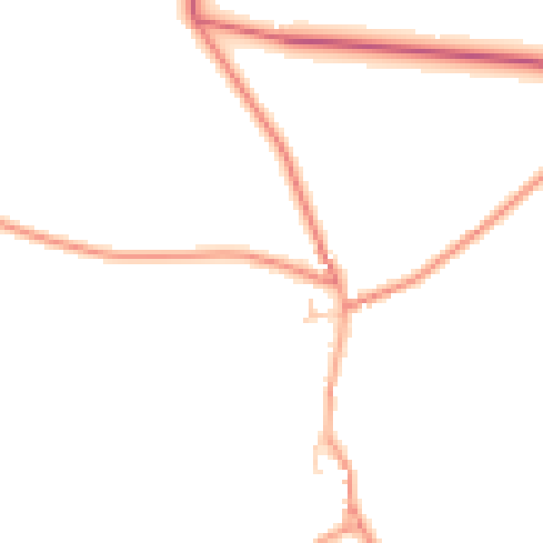 Daytime road noise heatmap for CT7 0JQ