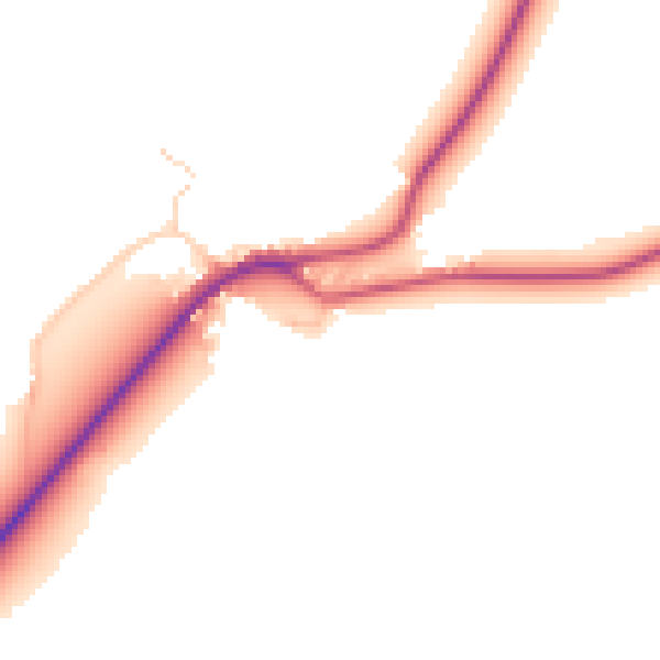 Daytime road noise heatmap for CT7 0LA