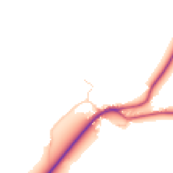 Daytime road noise heatmap for CT7 0LG