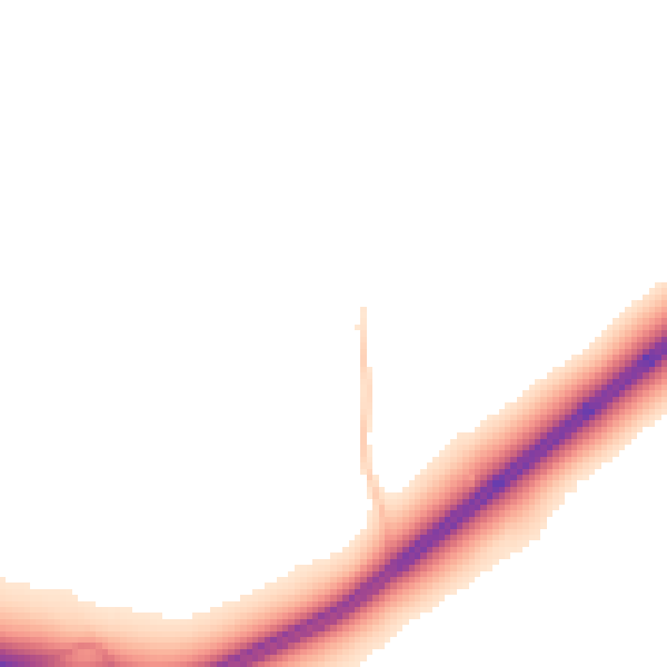 Daytime road noise heatmap for CT7 0LX