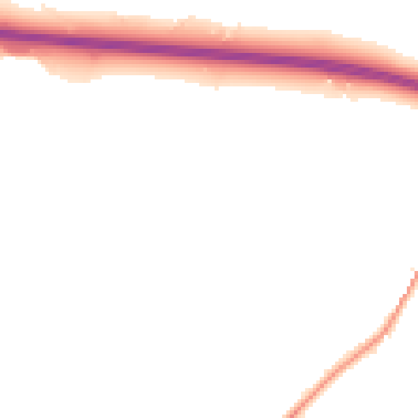 Night-time road noise heatmap for CT7 0NQ