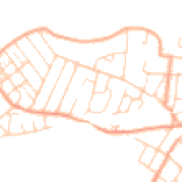 Daytime road noise heatmap for CT7 9LE