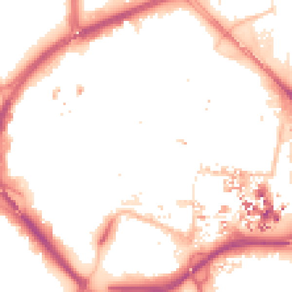 Night-time road noise heatmap for CV1 1NH