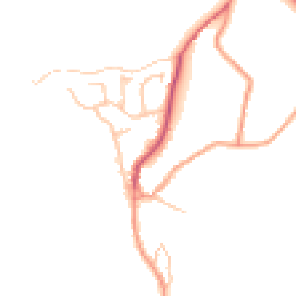 Daytime road noise heatmap for CV10 0SP