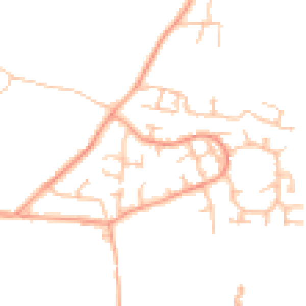 Daytime road noise heatmap for CV10 9QS