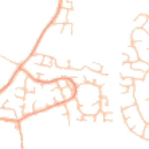 Daytime road noise heatmap for CV10 9RQ