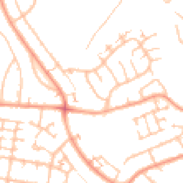 Daytime road noise heatmap for CV2 3ND