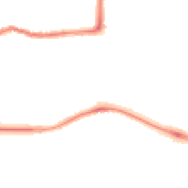 Night-time road noise heatmap for CV2 4AP