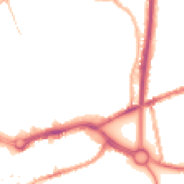 Night-time road noise heatmap for CV2 4FS