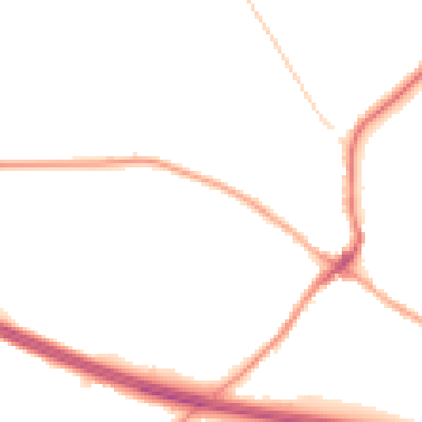 Night-time road noise heatmap for CV22 6NZ