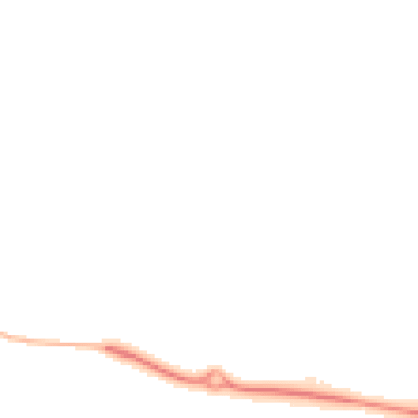 Night-time road noise heatmap for CV23 1AB
