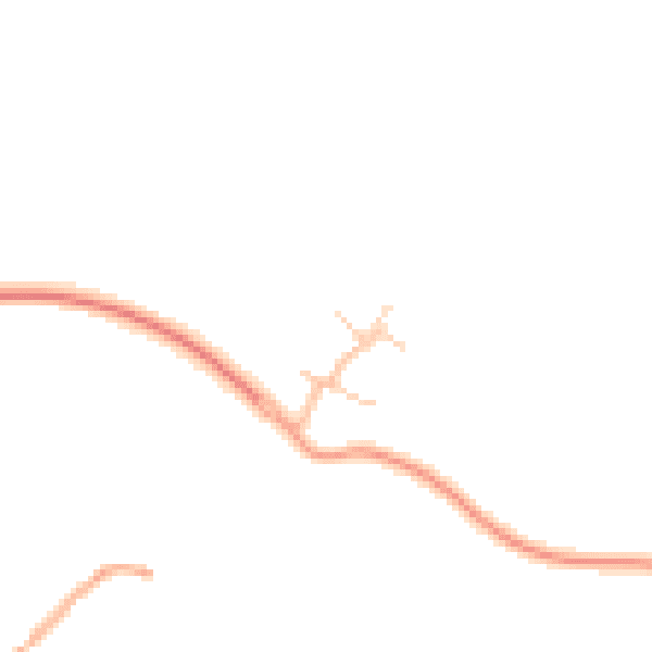 Daytime road noise heatmap for CV23 1DW