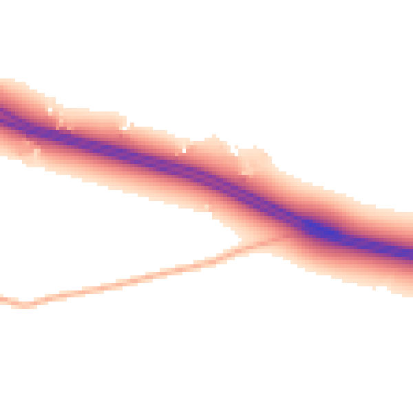 Daytime road noise heatmap for CV23 9HY
