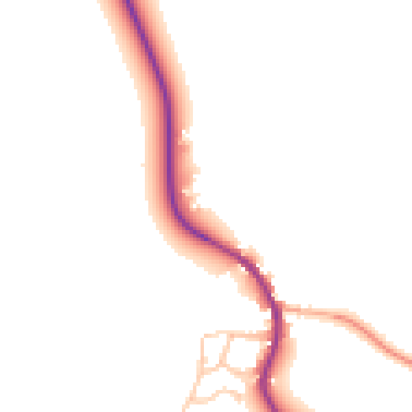 Daytime road noise heatmap for CV23 9RQ