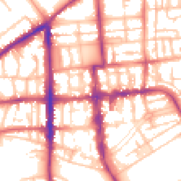 Daytime road noise heatmap for CV32 4DN