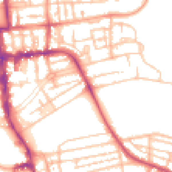 Daytime road noise heatmap for CV32 4HB