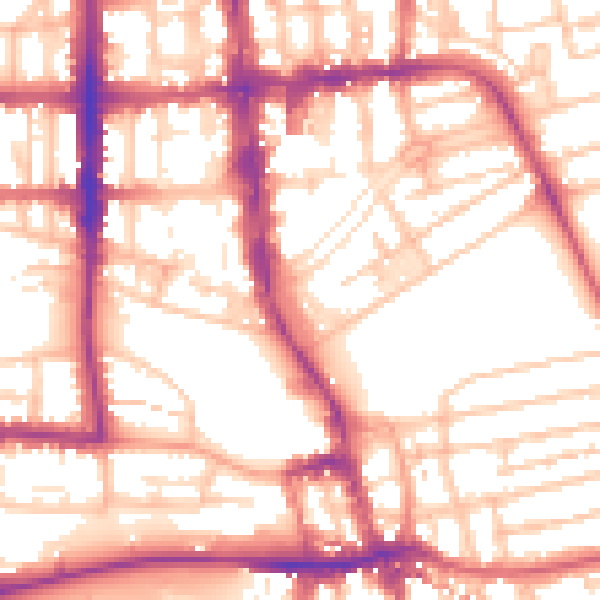 Daytime road noise heatmap for CV32 4LJ