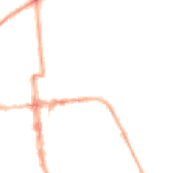 Night-time road noise heatmap for CV32 4SH