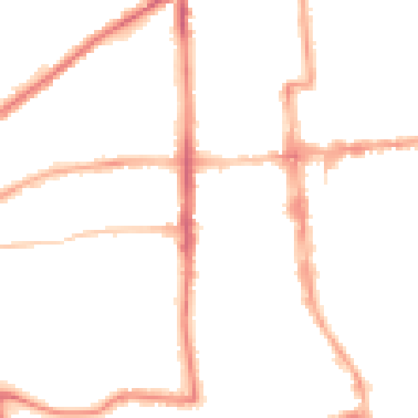 Night-time road noise heatmap for CV32 5HE